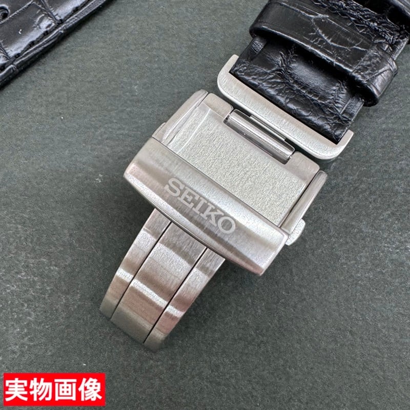 グランドセイコー純正革ベルト クロコダイル未使用Dバックル用ストラップ