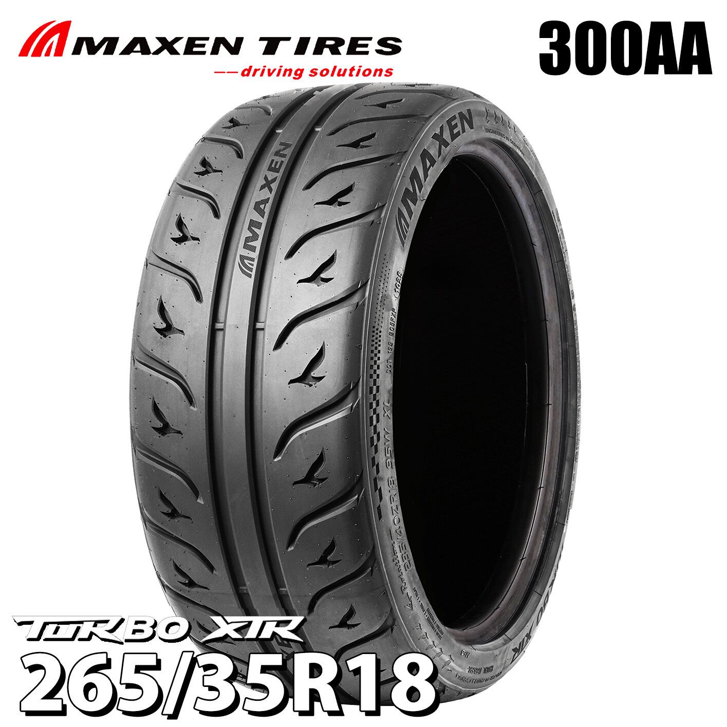 265/35R18 200AA-XTR ドリフト専用 MAXEN マクセン TURBO XTR 18インチ