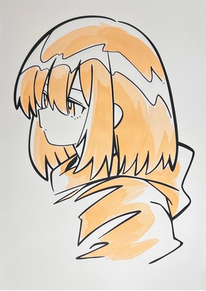 【新作】シゲマツ・NANTOKA /  "Pale tone silkscreen"【We ship internationally】額装と専用箱込み