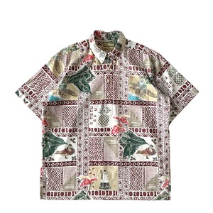 USED Aloha shirt / Reyn spooner  / Mele Kalikimaka / size L