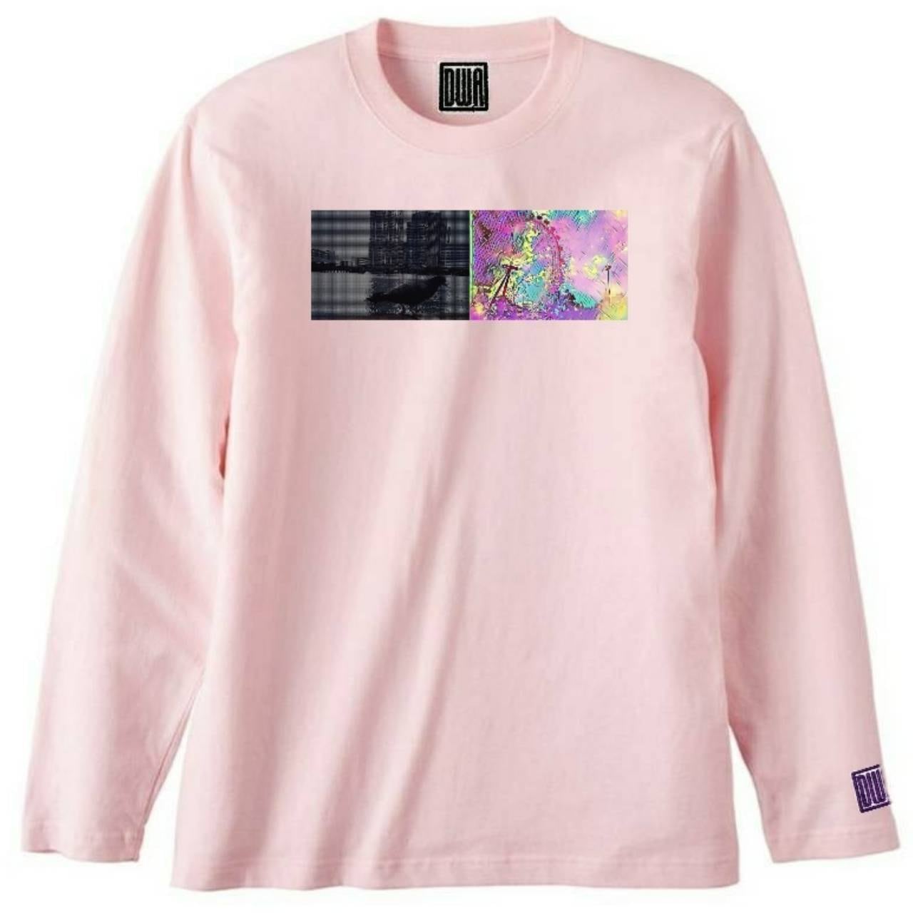 Light and DarkロングスリーブTシャツ LIGHTPINK | DWA OFFICIAL