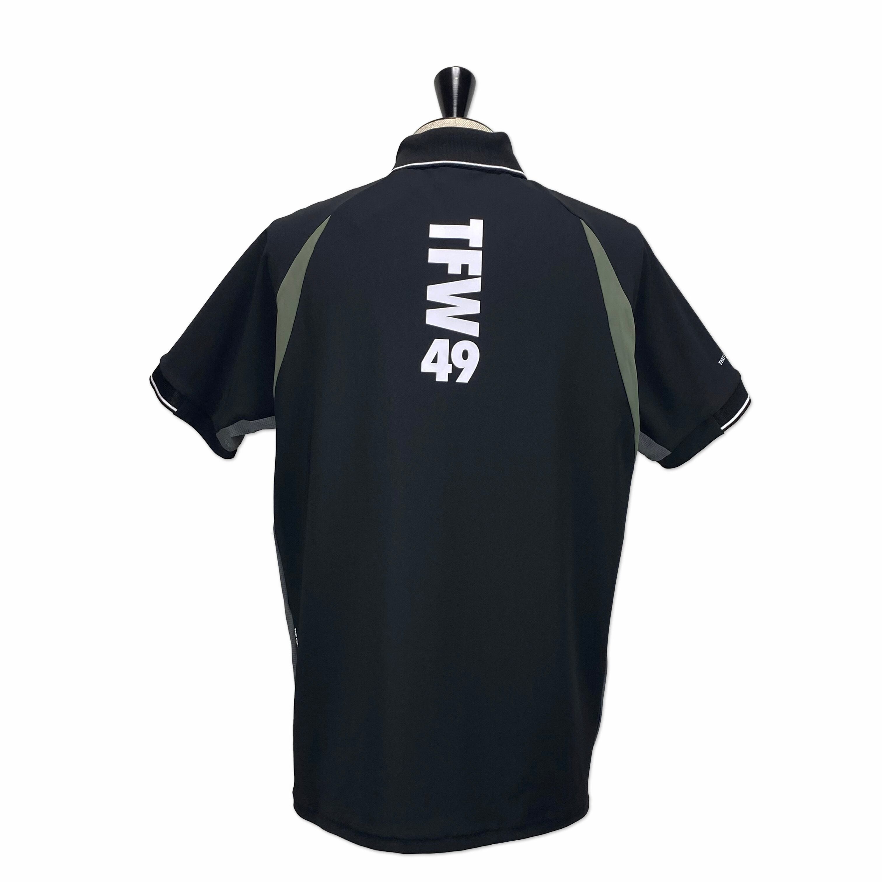 TFW49】《MEN'S》LINE SLEEVE POLO（BLACK） | Sandy GOLF