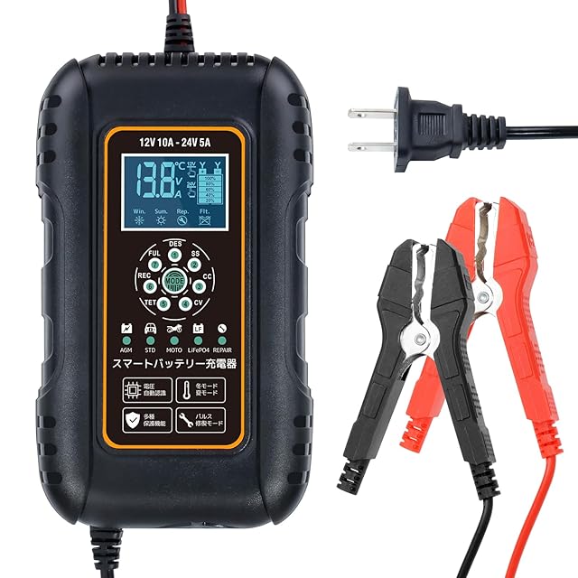 リョクエン（LVYUAN）【正規品】 全自動パルスバッテリー充電器 定格