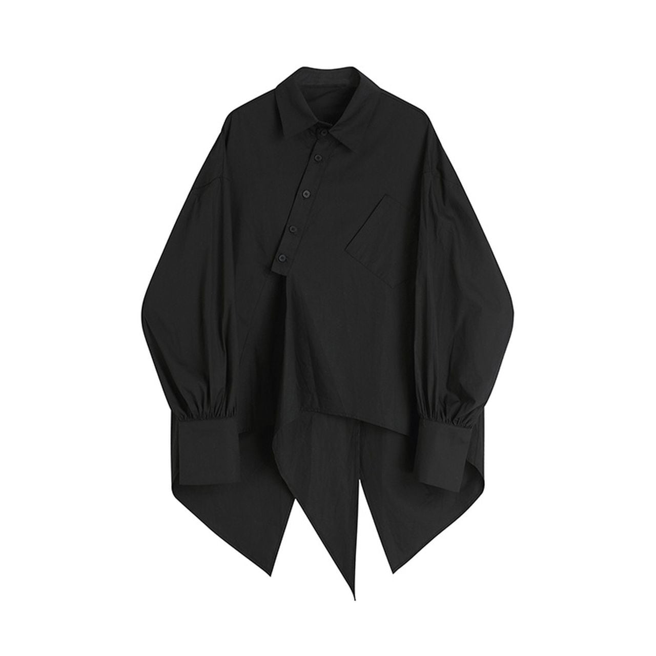 Irregular back slit shirt(MT1359)