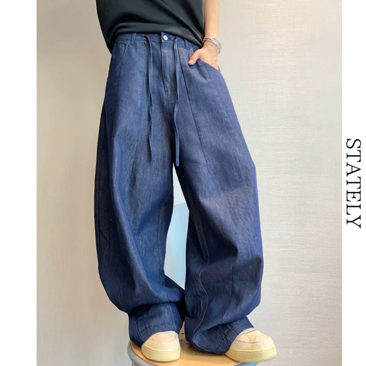 Flow Tuck ワイドデニムパンツ_B76・画像7