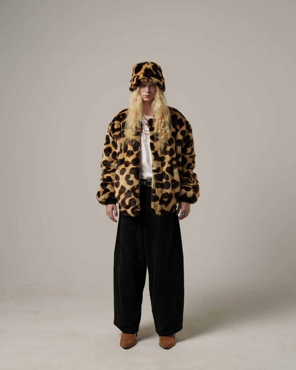 Reversible Fur MA-1 / Leopard | AMBERGLEAM