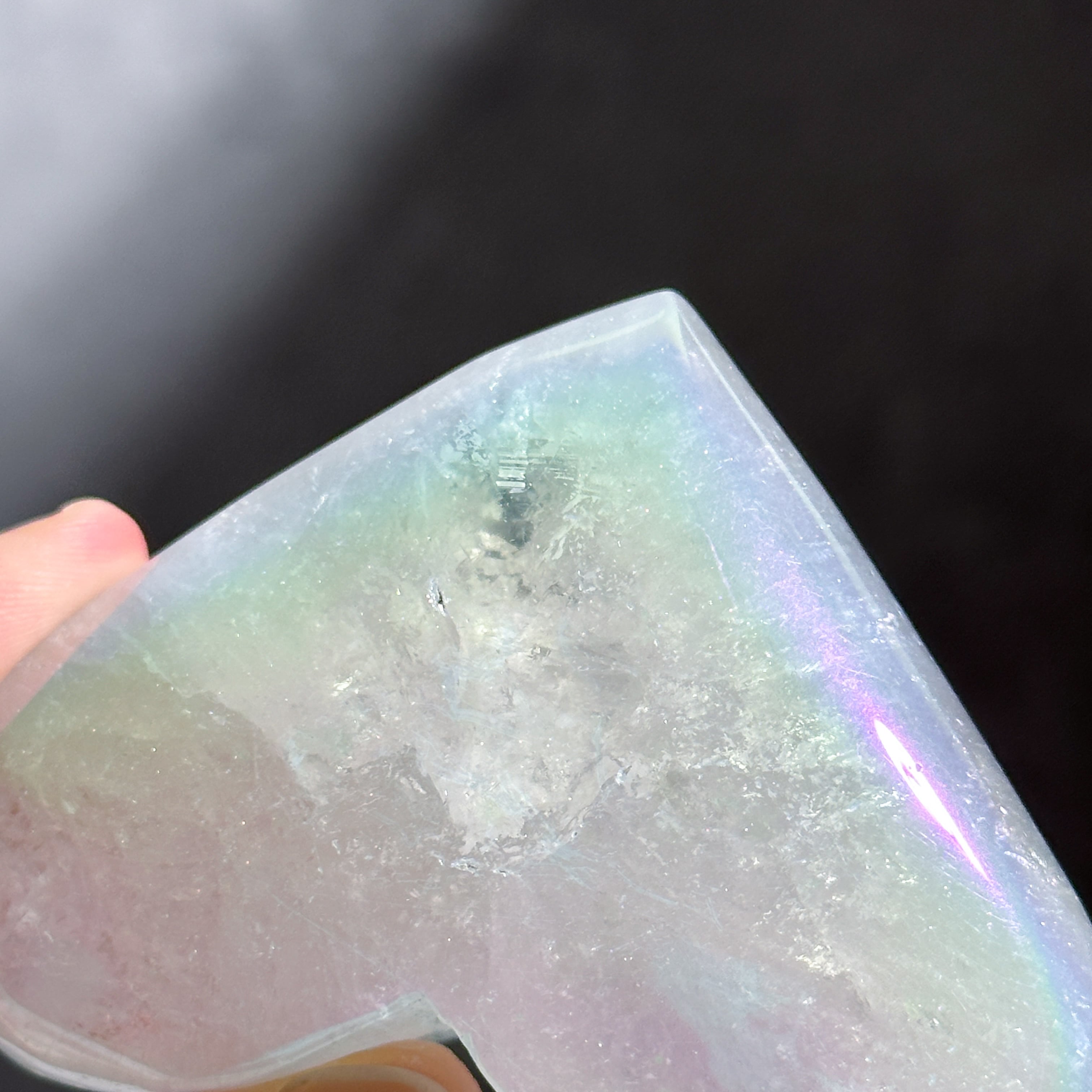 Big♡エンジェルオーラクォーツ ハート64♡ Angel Aura Quartz