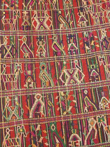 物語をモチーフにした織物（グアテマラ） | shop&galleryいつか月を