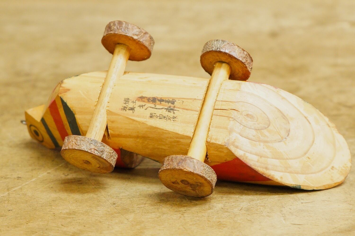 2409 きじ車 郷土玩具 九州 木製 おもちゃ 古道具 昭和レトロ