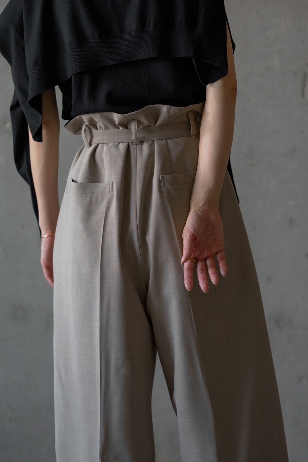 size less pants (LATTE) 10月下旬発送予定 | roughlow