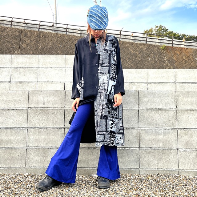 スパンデックスブーツカットパンツ