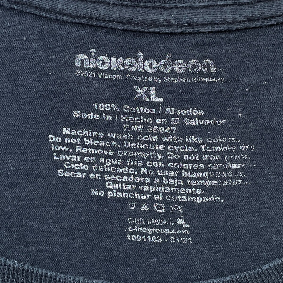 SPONGEBOB スポンジボブ キャラクタープリントTシャツ メンズXL 古着