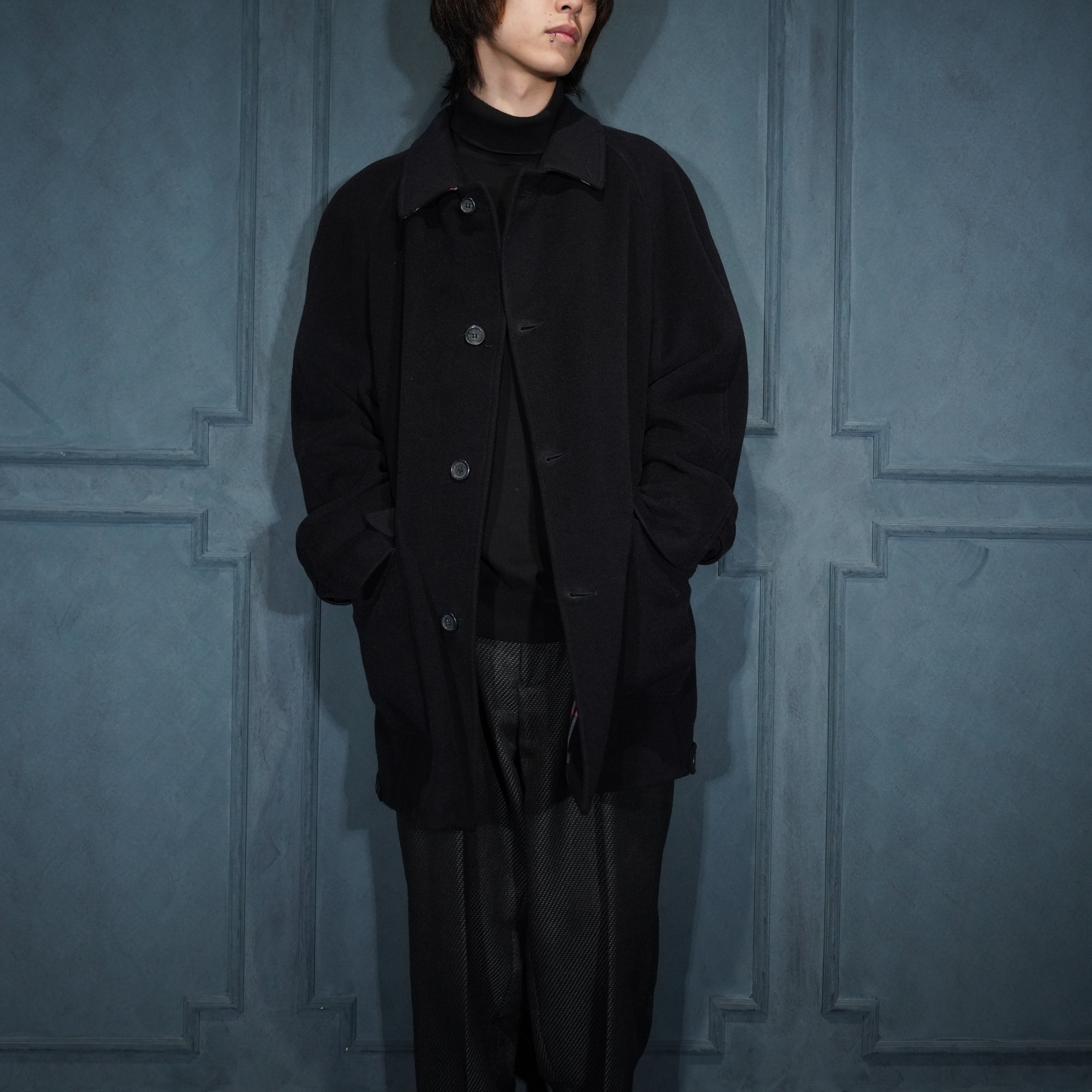 BURBERRY LONDON CASHMERE100% HALF COAT/バーバリーロンドンカシミヤ