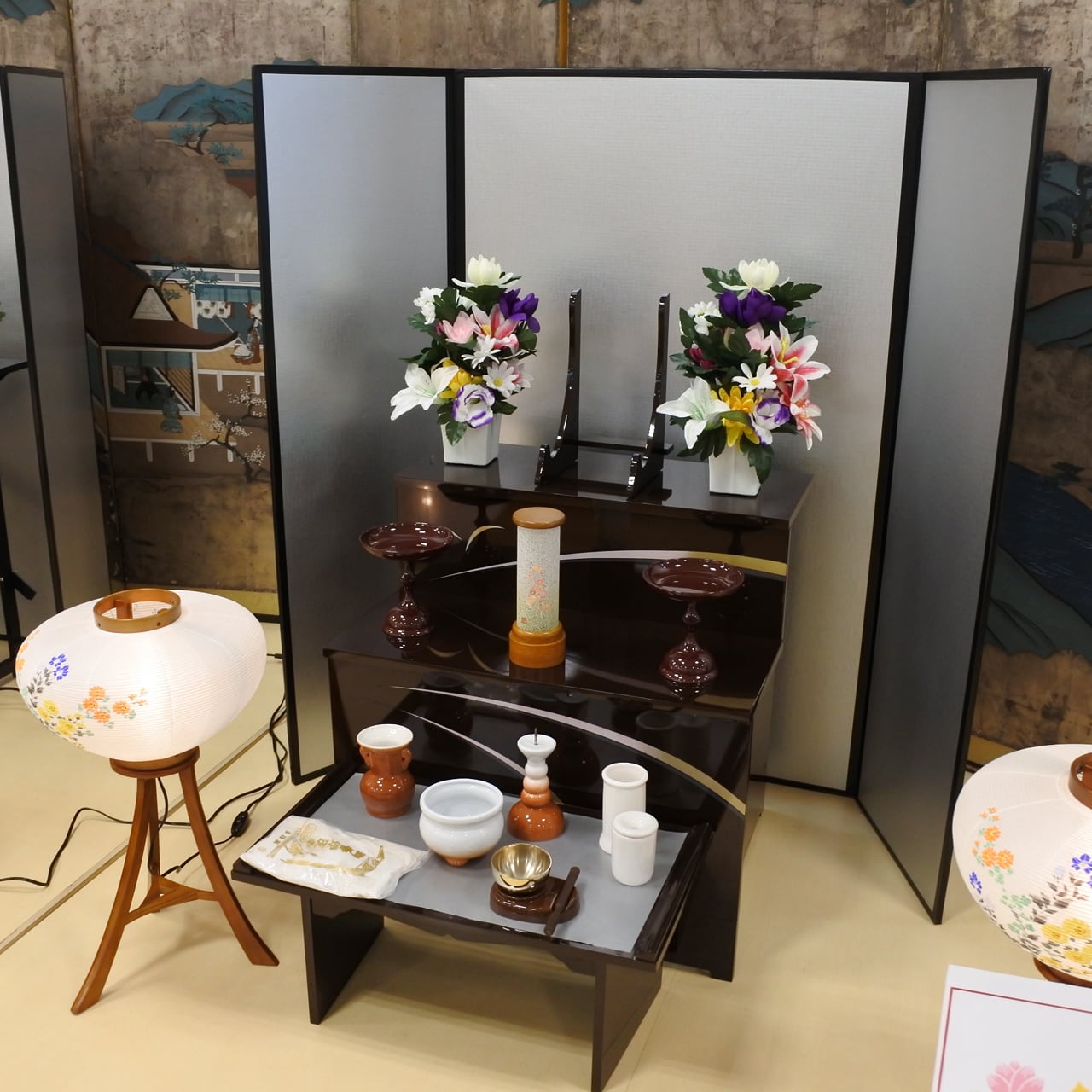 レンタル】初盆セット 盆提灯 祭壇 法要 新盆セット お盆 ◇楽々パック