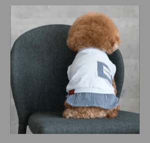 ペット服 犬服 犬用服 ヒッコリー切替タンクトップ ドッグウェア XS〜3L 小型犬 中型犬 大型犬 春夏秋 通気性 伸縮性 おしゃれ 可愛い カジュアル ストライプ デニム風 スポーティ 散歩 お出かけ 部屋着 インスタ映え ペットウェア 犬用品 重ね着にも