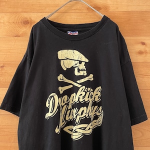 【Dropkick Murphys】USA製 バンド Tシャツ 両面プリント ドロップキック・マーフィーズ ロックt  バンt L US古着