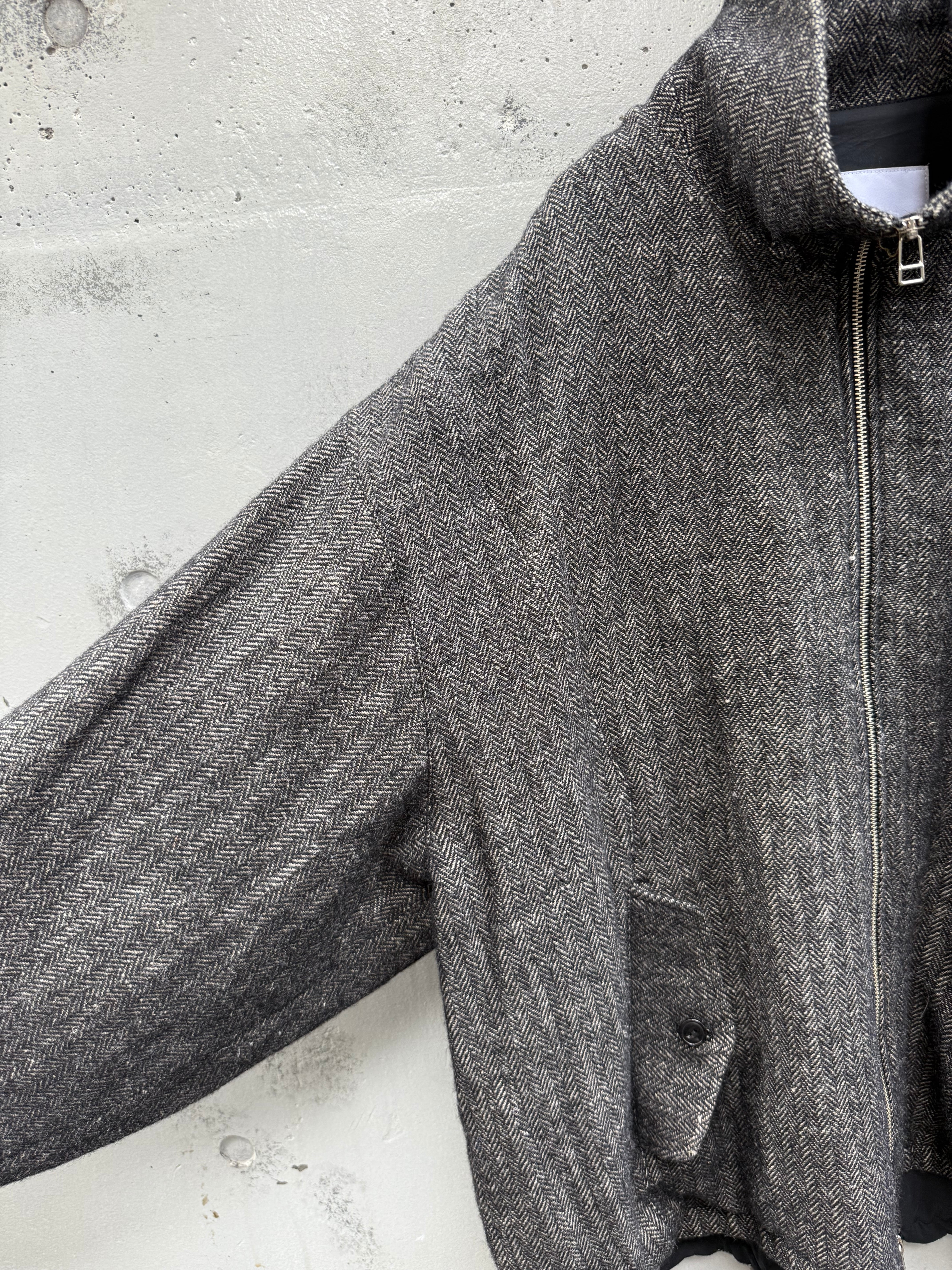 VOAAOV』WOOL LINEN HERRINGBONE Blouson | SUKIKIRAI