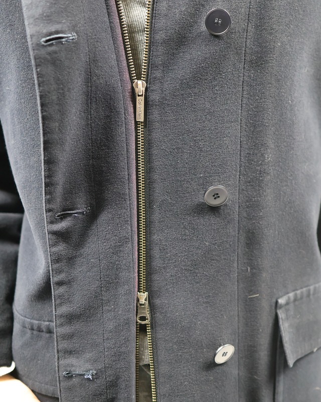 "Calvin Klein" hooded half coat