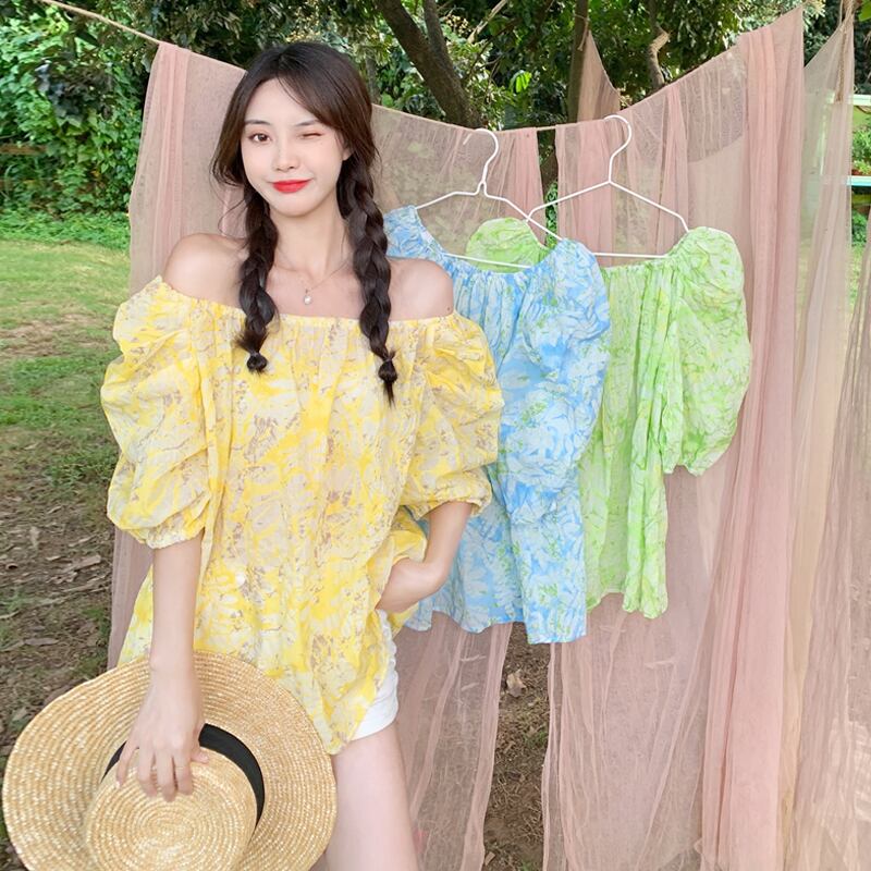 ブラウス サマースタイルフローラルシャツ 夏物 花柄 スーパーモール84065385228