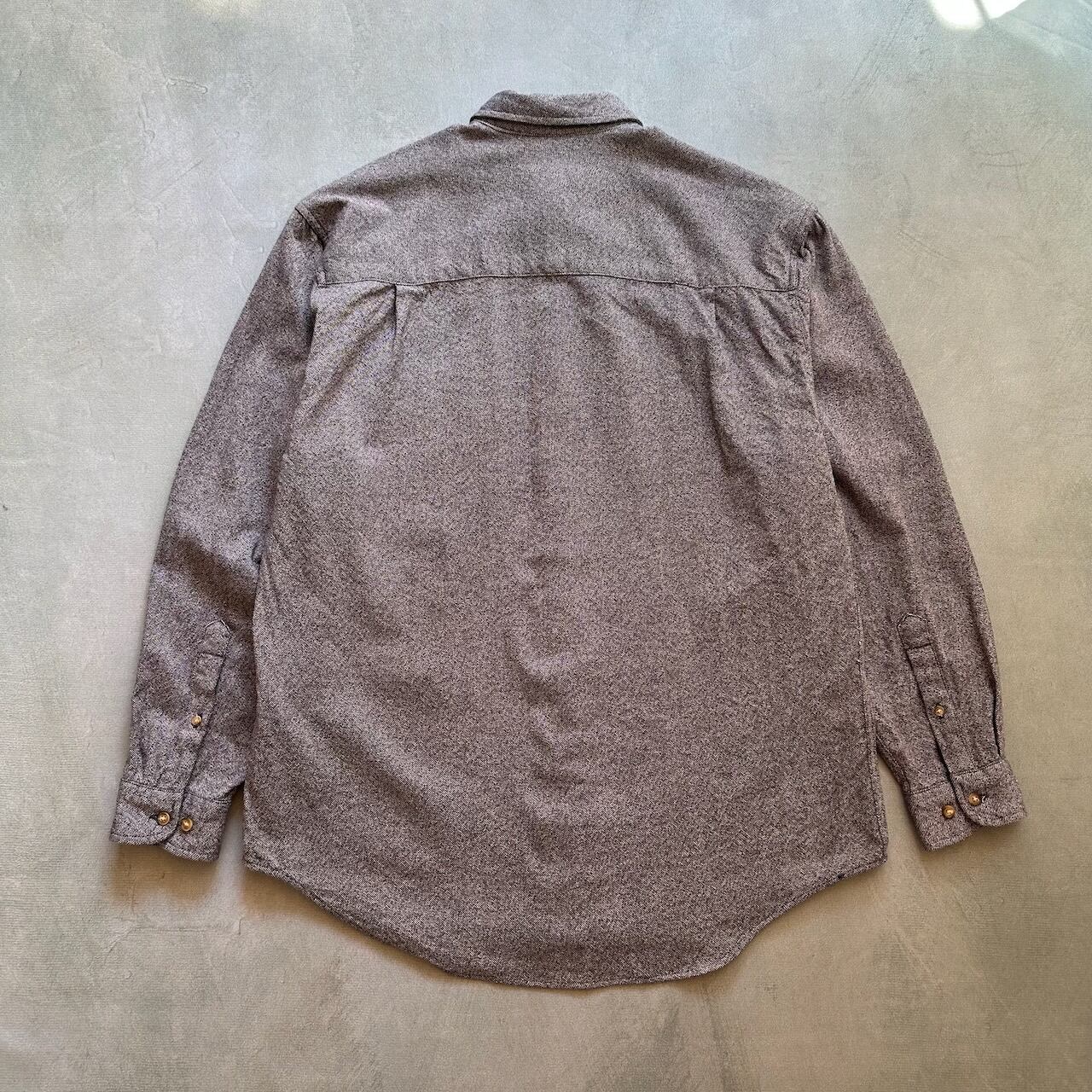 90s Eddie Bauer BD コットンツイル 長袖シャツ エディーバウアー