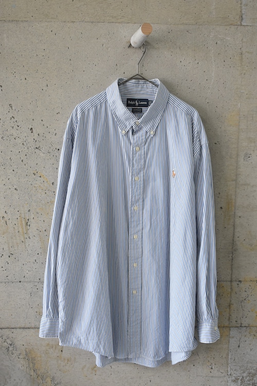 Striped button-down shirt