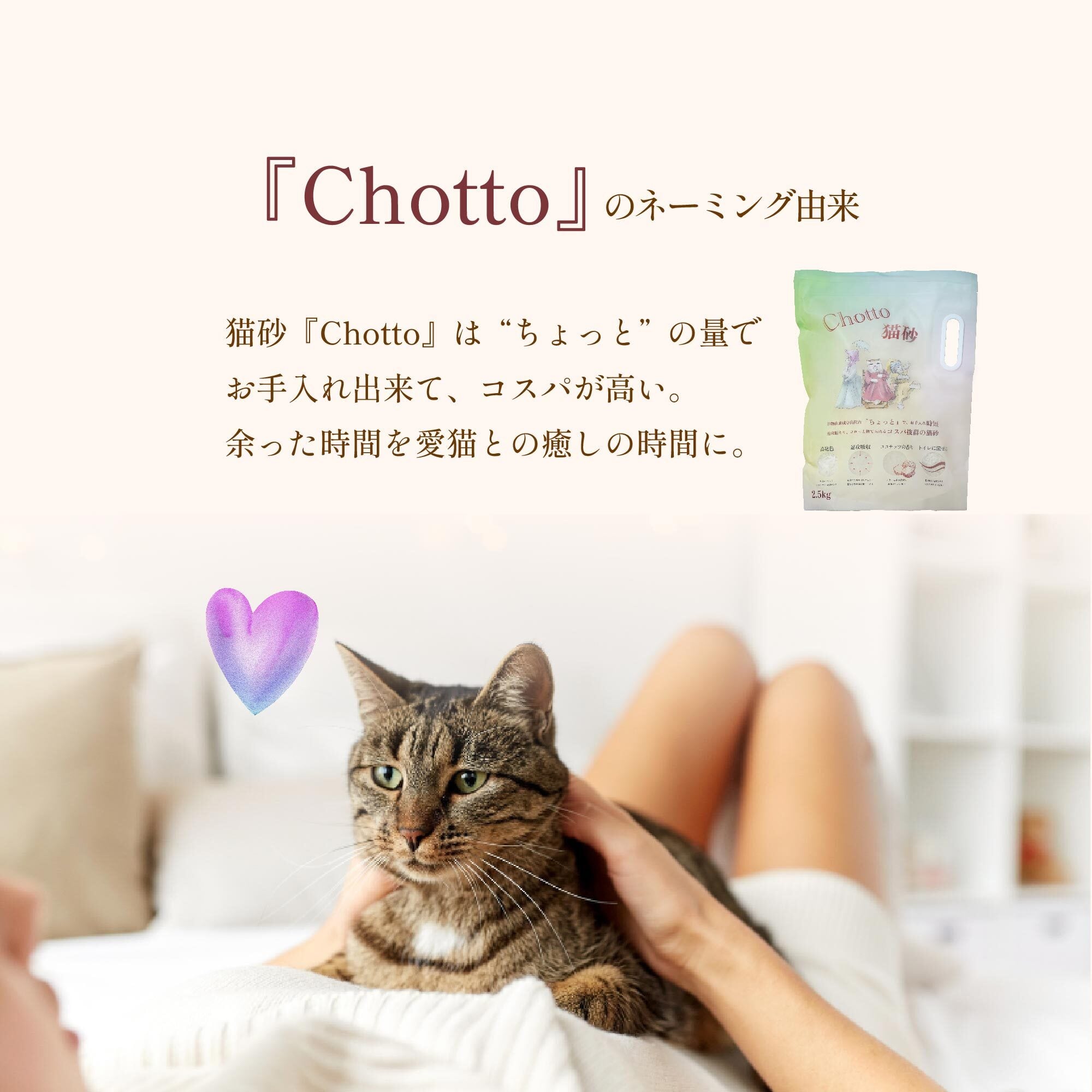 猫砂「Chotto」お得な5袋 固まる おから 防臭 粉じん 少ない トイレ