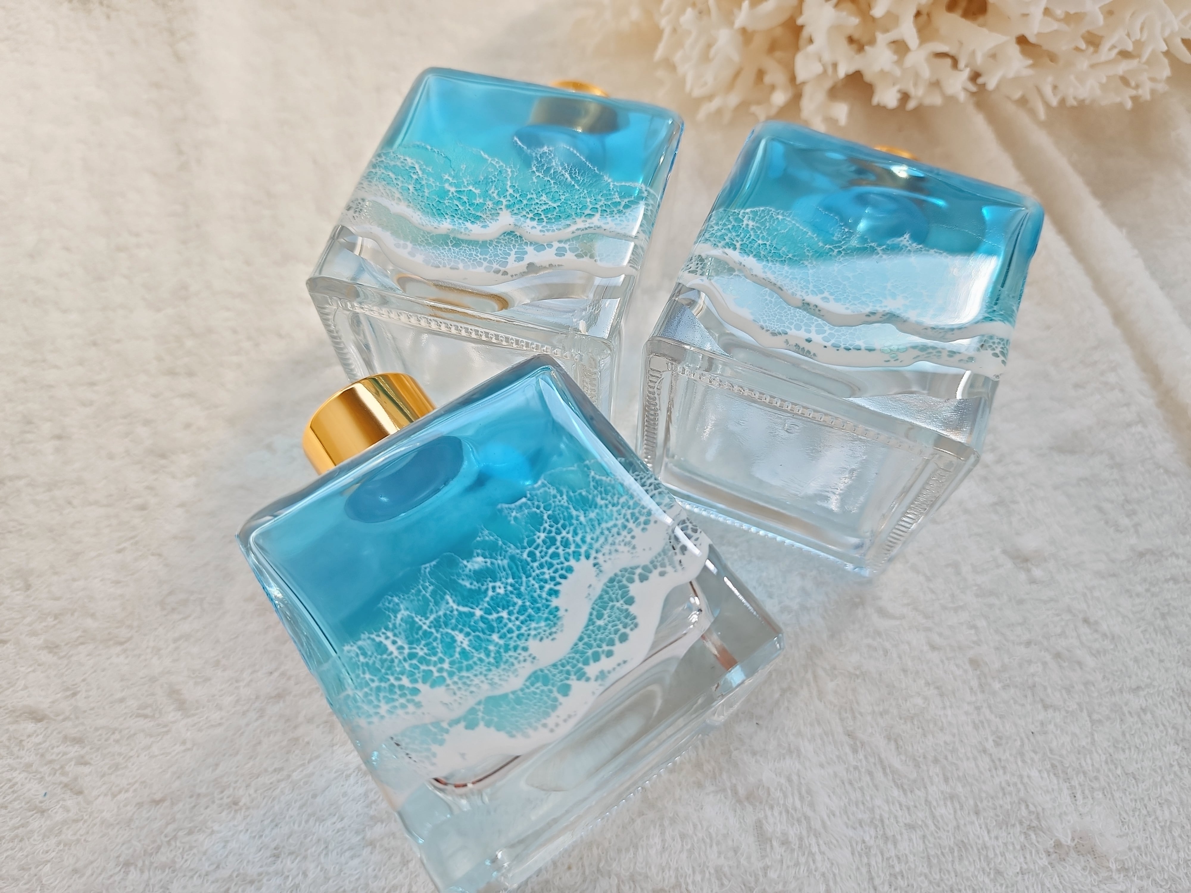 181.オーシャンレジンアート アロマディフューザー大 | Leaf Edgez