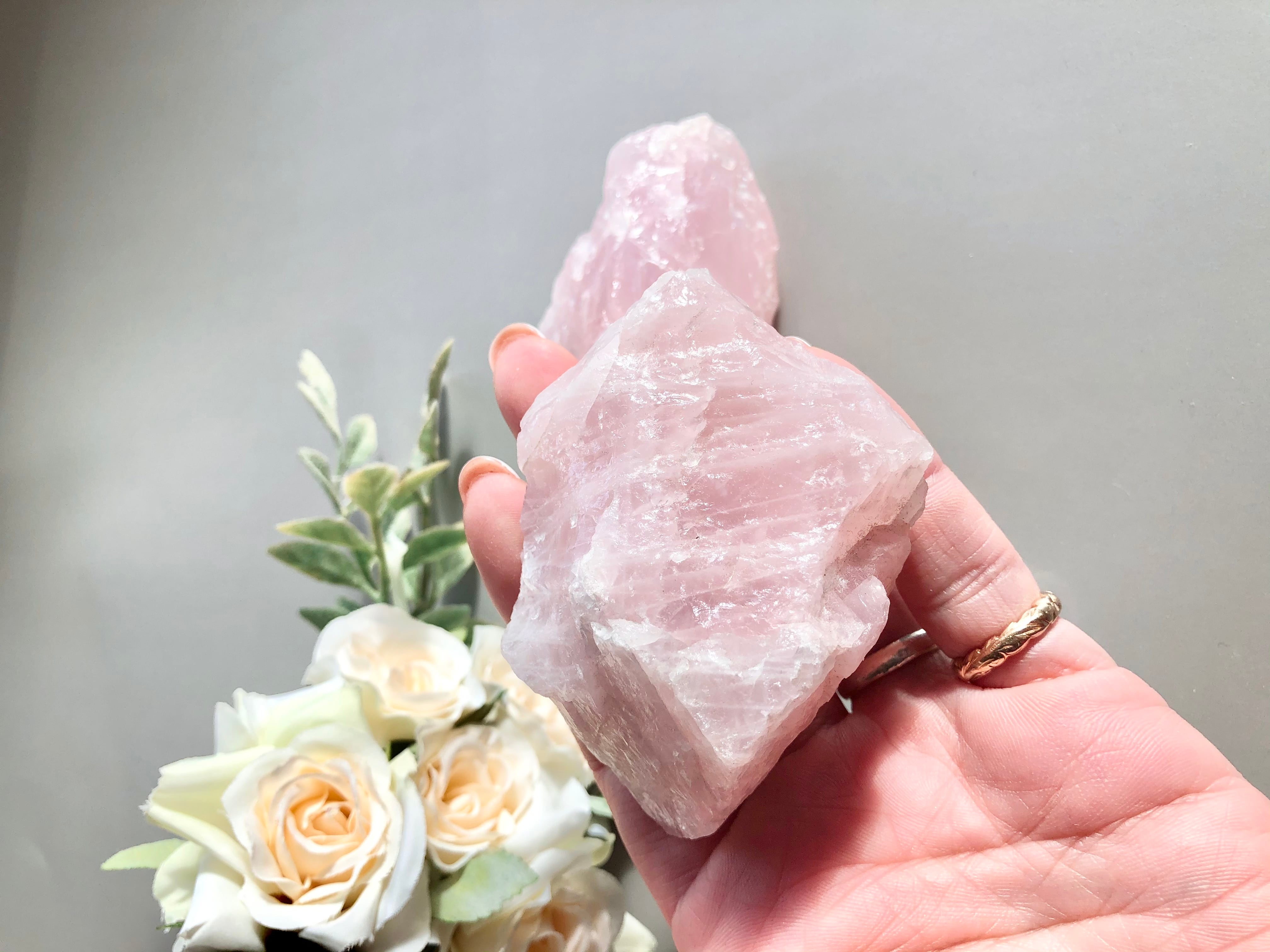 ツインソウルなローズクォーツ☆Twin soul rose quartz