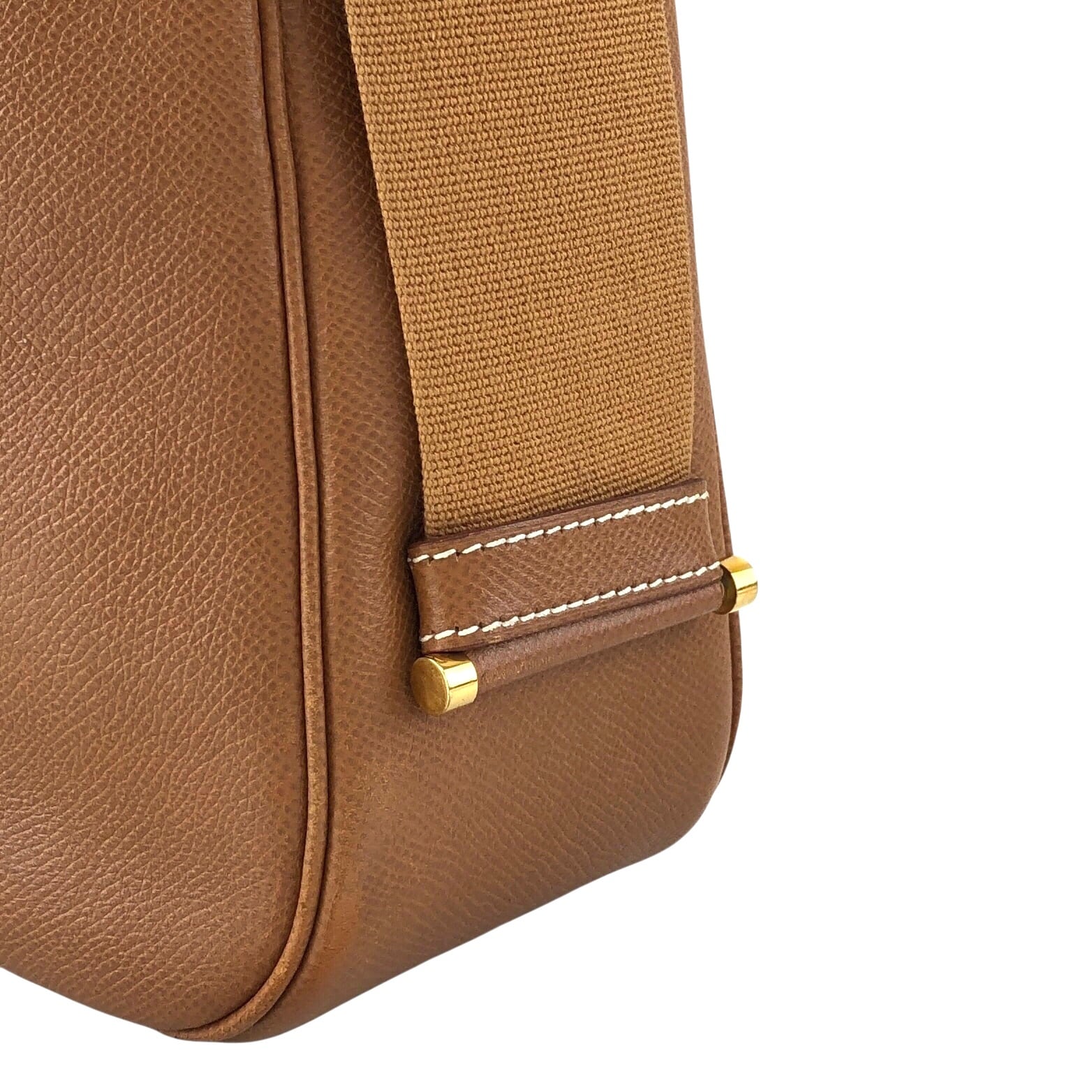 HERMES エルメス サコ ショルダーバッグ キャメル クシュベル レザー
