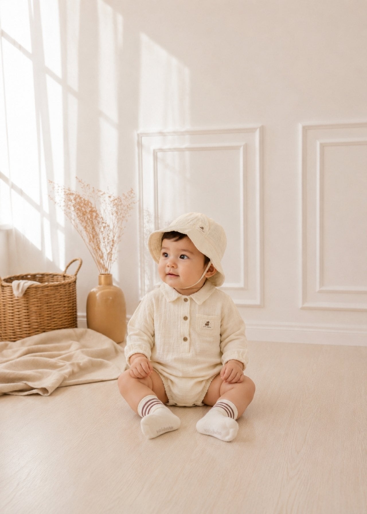 送料無料【予約】/ ミニシャツロンパース / valubebe