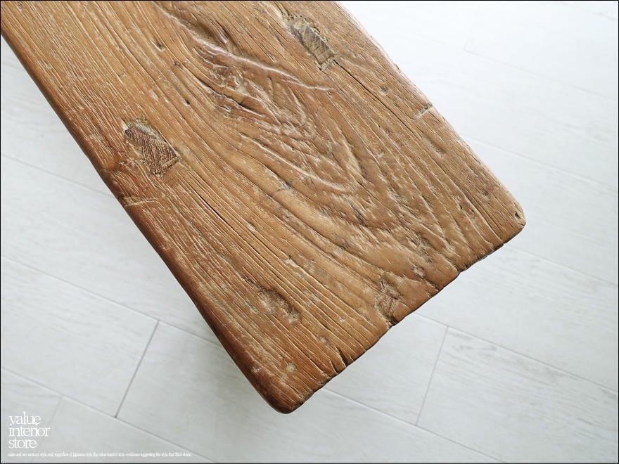 オールドチークベンチBOL04 長椅子 古材家具 ダイニングベンチ 一枚板