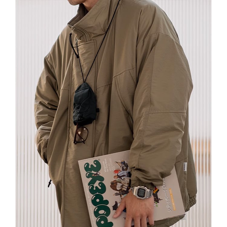 ★STAND-UP COLLAR WORKWEAR COTTON JACKET　　　A0844