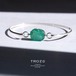 May【12 Gemstone Jewelry Collection】 エメラルド 鉱物原石 シルバー925 ブレスレット 天然石 アクセサリー