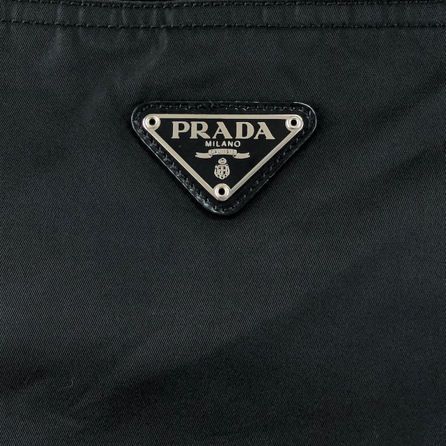 PRADA プラダ トートバッグ ブラック トライアングルロゴ ナイロン vintage ヴィンテージ オールド bub65u