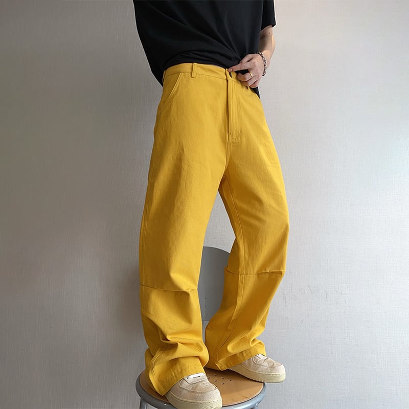 dannyandzee黄色ルーズシルエットカーゴパンツ | mblueshop