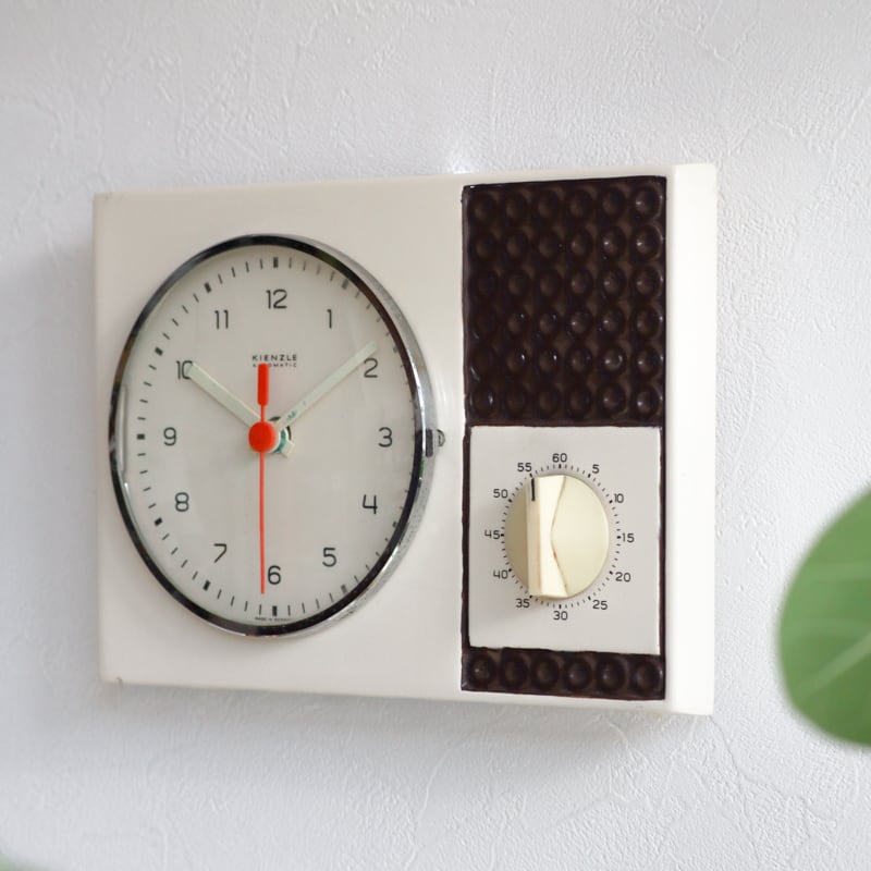 CERAMIC KITCKEN CLOCK & TIMER | KIENZLE | 1960-70s | Germany