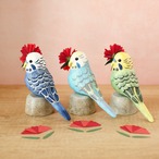 母の日ギフト『セキセイインコの贈り物』 和紙インテリア/置物