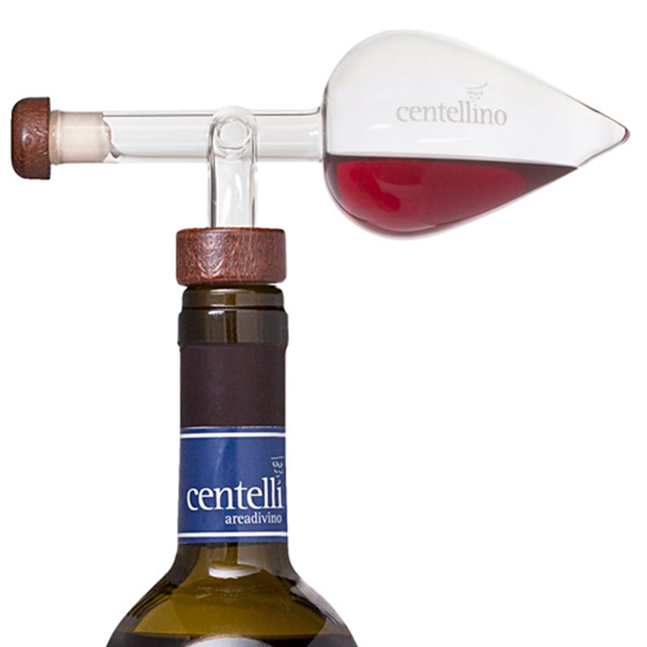 Centellino - ワインエアレーター [チェンテリーノ] デキャンティングポアラー｜ワインキャップ｜ワインストッパー｜ワインボトル栓