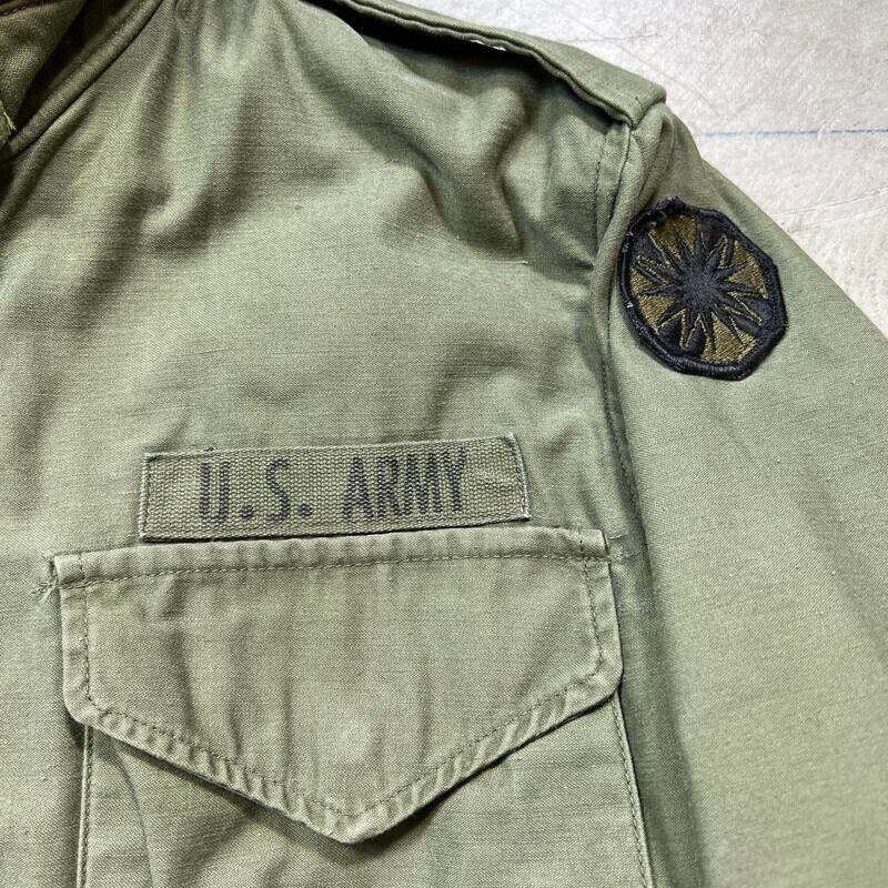60's U.S.ARMY M-65 フィールドジャケット 2nd グレーライナー アルミCONMARジッパー レア 13th Sustainment  Command (Expeditionary) XS－R相当 希少 ヴィンテージ BA-1935 RM2354H | agito vintage 