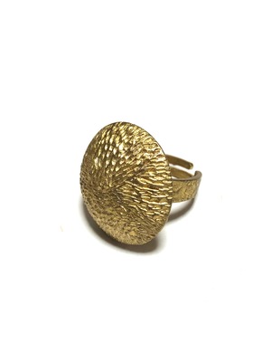 【TAMARI】Raw brass mush ring