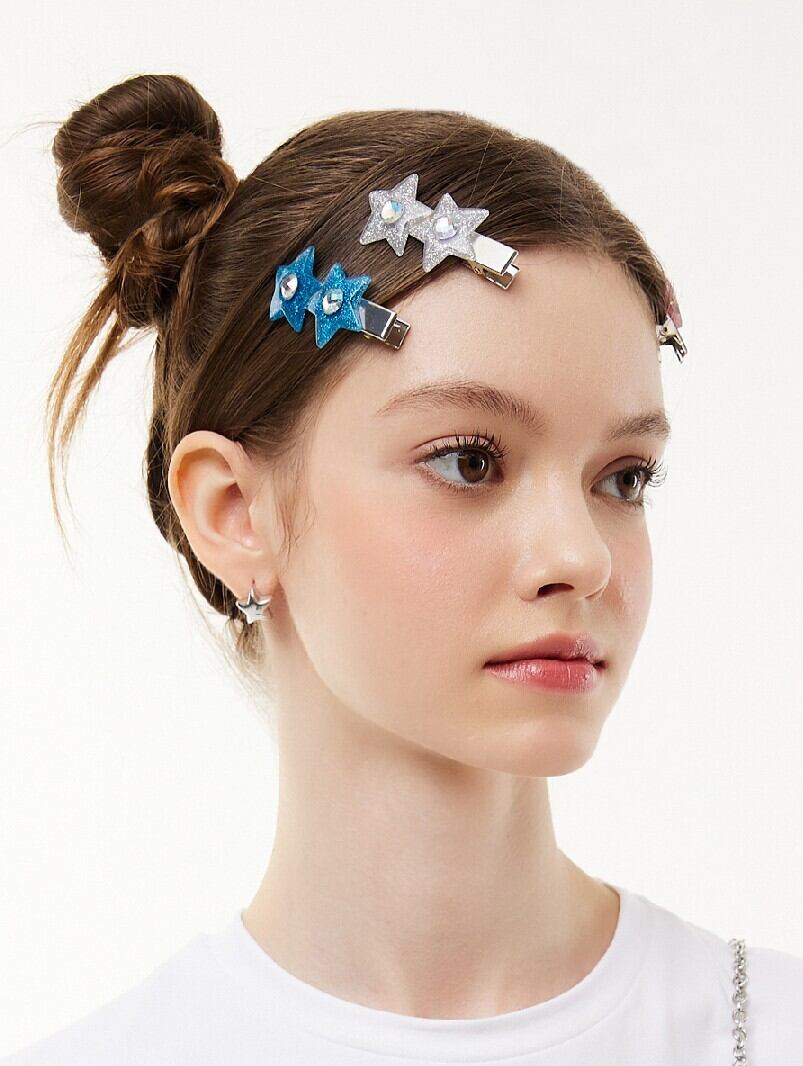 【VVV】Glitter Star Cubic Clip Hairpin▲NEW JEANS着用 1+1 ☆NewJeans ハニ 着用!!【VVV】Glitter Star Cubic Clip
