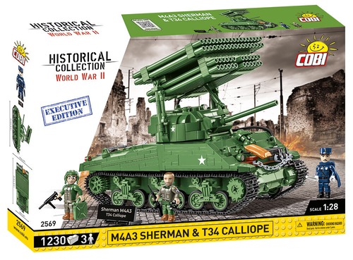 COBI #2569 M4A3シャーマン+T34 カリオペ (Sherman M4A3 T-34 Calliope)