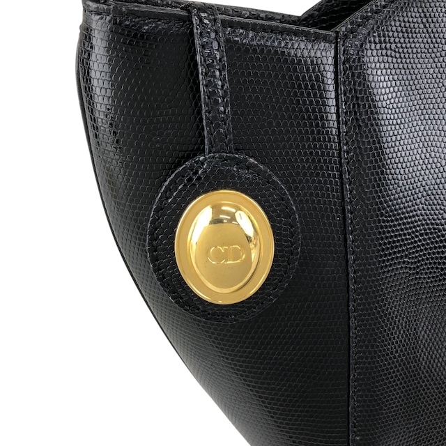 Christian Dior クリスチャン ディオール ショルダーバッグ ブラック CDロゴ ワンショルダー vintage ヴィンテージ オールド rzenbk