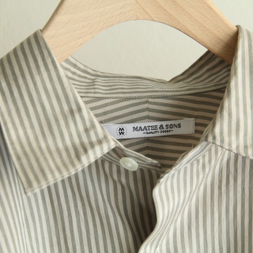 MAATEE&SONS【 mens 】charles /silk cotton stripe