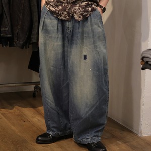 【HARVESTY】REMAKE DENIM CIRCUS PANTS