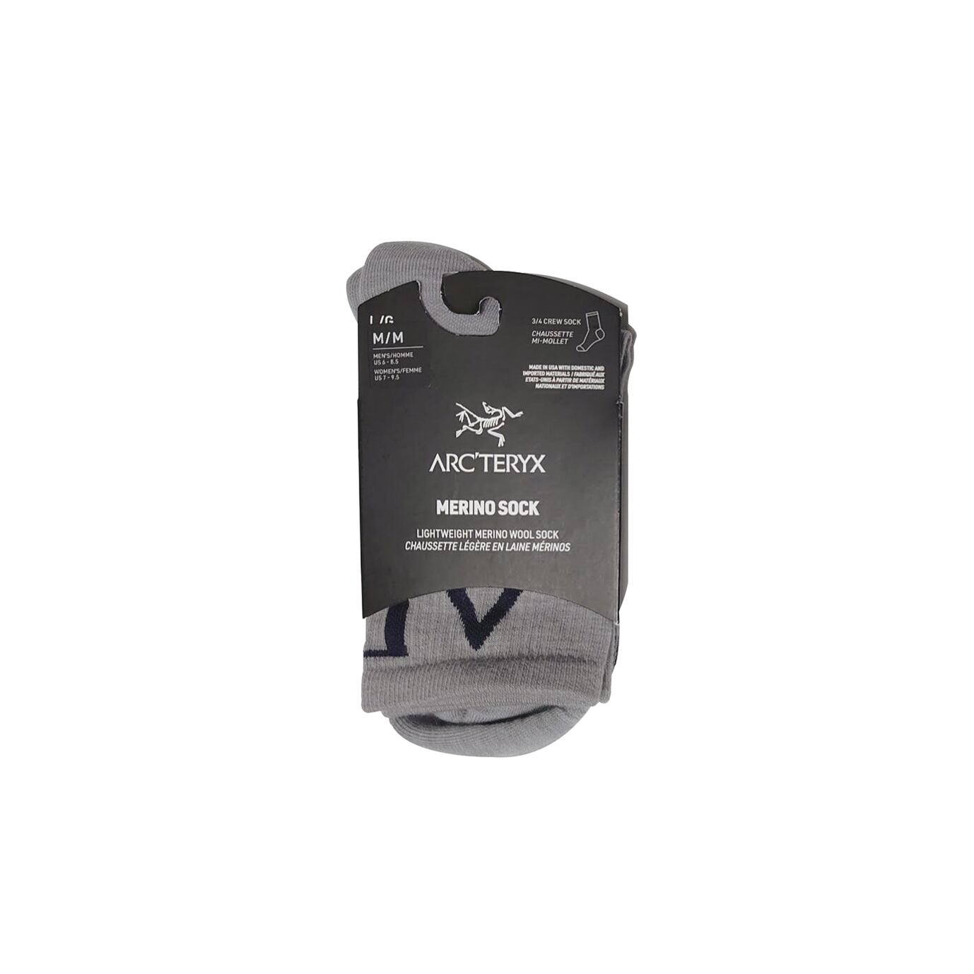 Arc'teryx Merino Wool 3/4 Crew Socks -Grey- | El Monte Gear powered by BASE