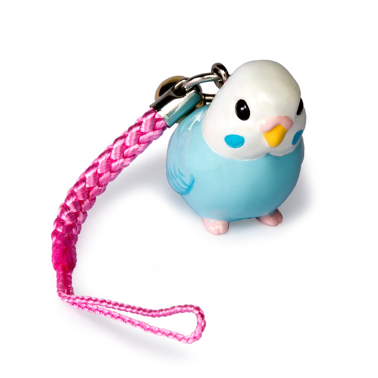 鳥シリーズ セキセイ インコ ストラップ BO-2002 ホワイトブルー