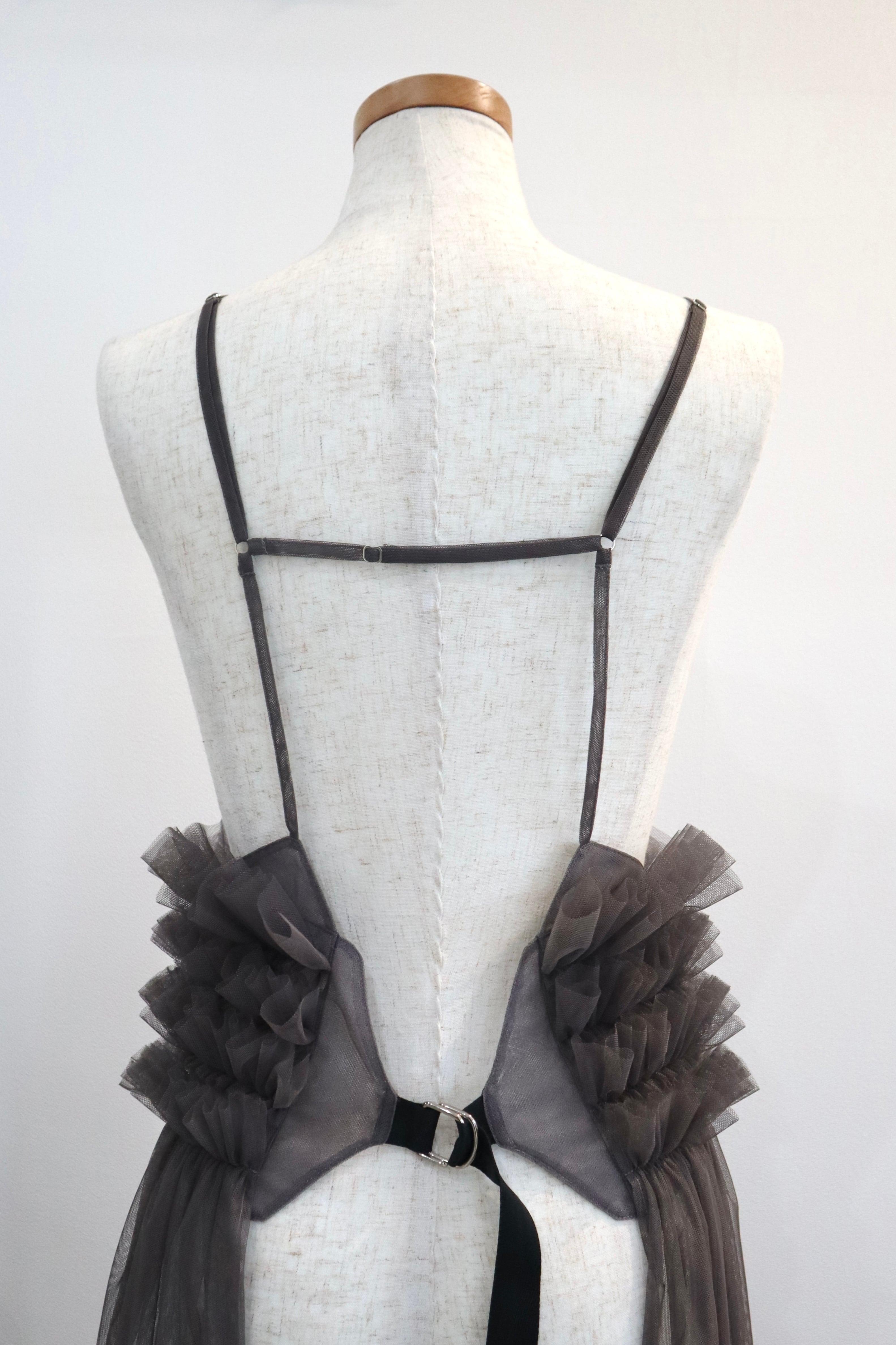 ⚠️受注商品【RYU KAGA】14:Tulle Cummerbund Skirt | TOLMA.