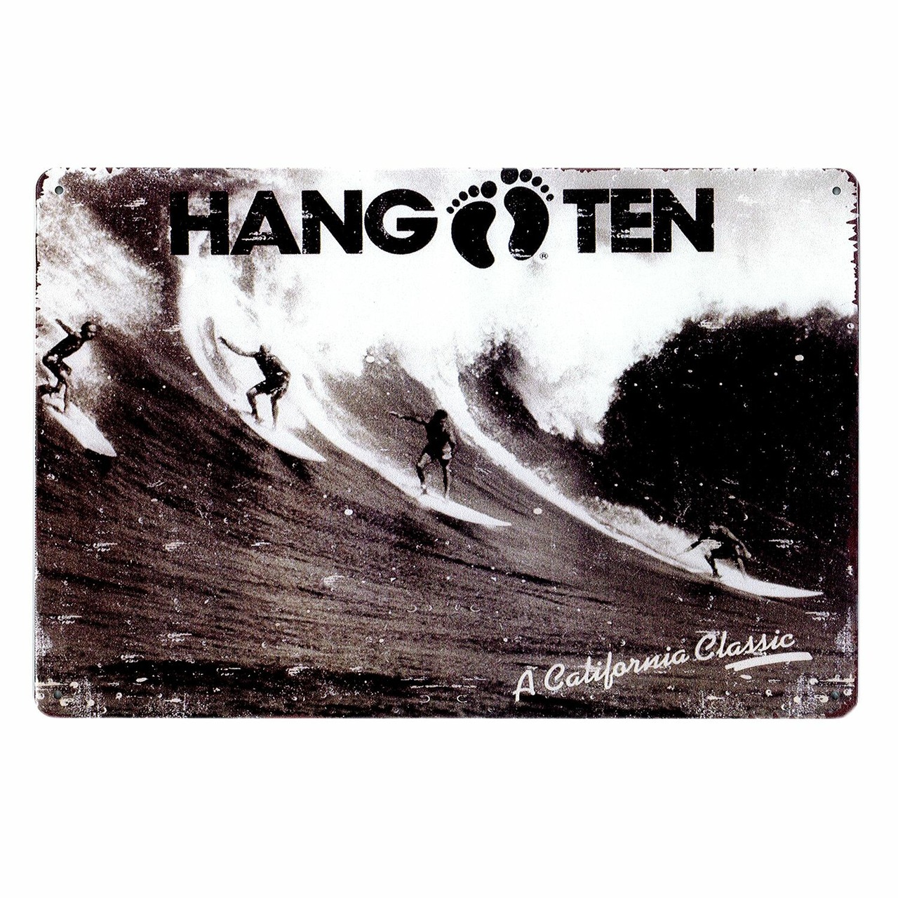 アメリカンサインボード /  ブリキ看板 アメリカン雑貨 SURF HANG TEN