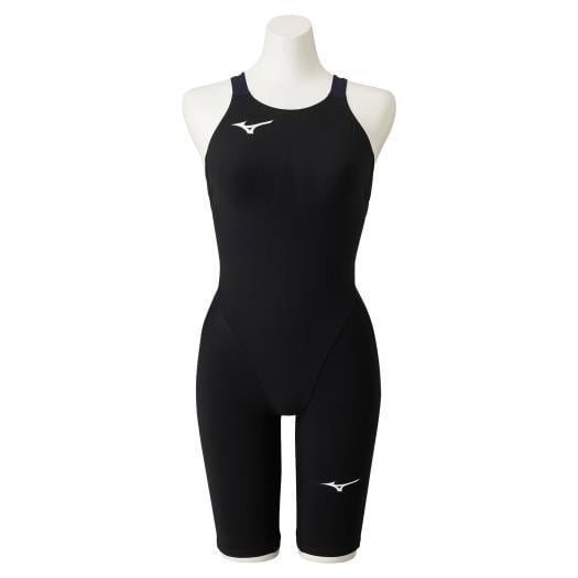 ミズノ MX・SONIC α II ハーフスーツ N2MG221195 ミズノ 競泳用 MX・SONIC α II ハーフスーツ ブラック×ネイビー Mizuno
